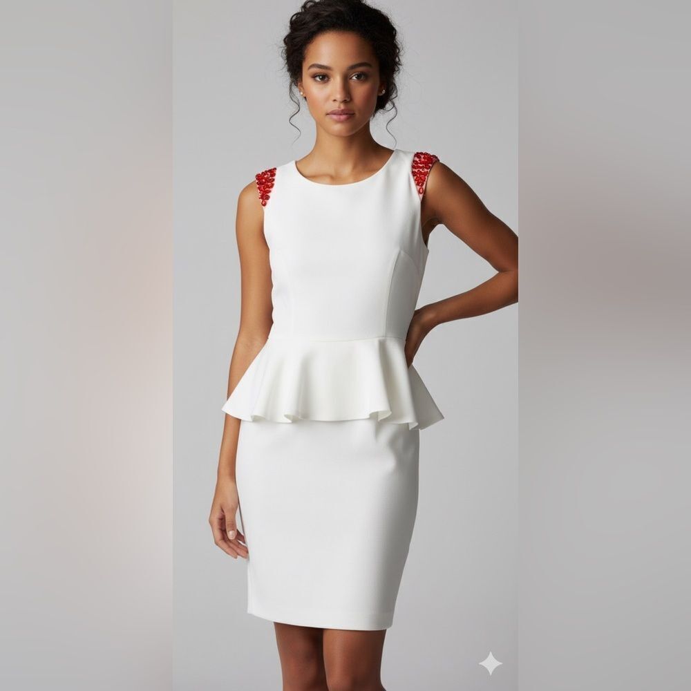 Take 50% OFF- XOXO Off White Cap-Sleeve Junior Dress, Size 1/2